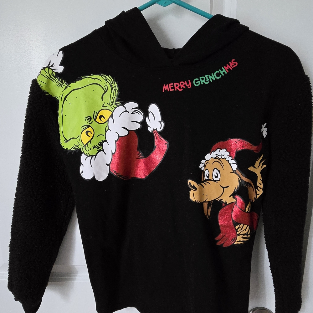 Merry Grinchmas Kids Hoodie - Black